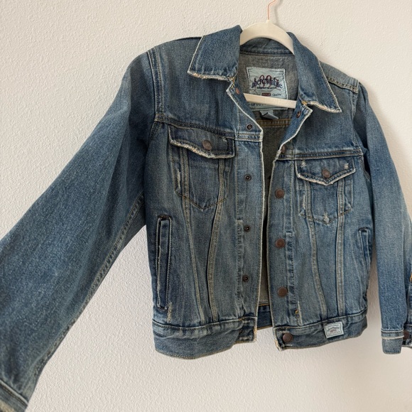 Abercrombie & Fitch Vintage Y2K Trucker Denim Jacket Small - Picture 3 of 5